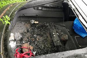 beschädigter Audi