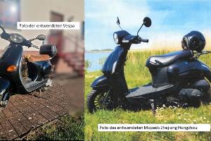 Bilder der entwendeten Mopeds