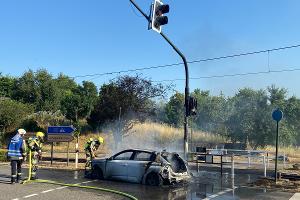 Ausgebranntes Fahrzeug, Schäden