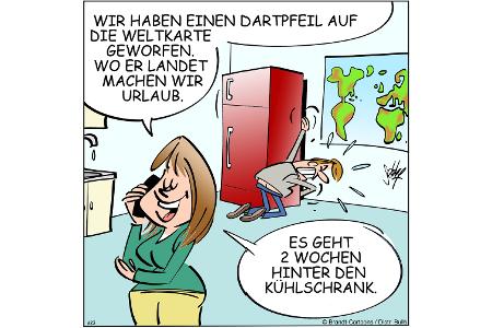 Cartoons zu trendigen Themen