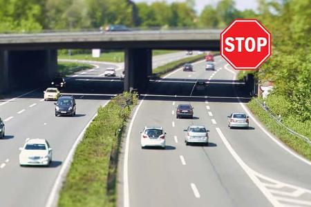 Autobahnauffahrt