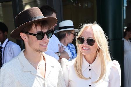 Spice Girl Emma Bunton besucht Wimbledon mit Sohn Beau Spice Girl Emma Bunton besucht Wimbledon mit Sohn Beau