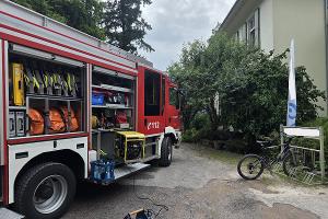 Bestätigter Brand in Wohnunterkunft
