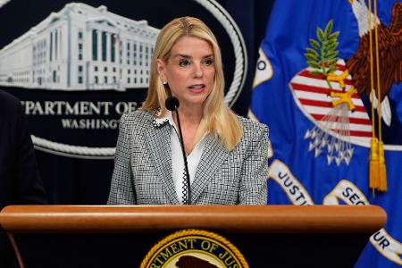 US-Justizministerin Bondi steht wegen ihres Umgangs mit dem Fall besonders in der Kritik. (Archivbild)