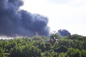 Auf dem Gelände des Tomorrowland-Festivals in Boom wütet ein schwerer Brand.