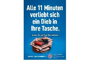 Plakat Taschendiebstähle Polizei Lüneburg