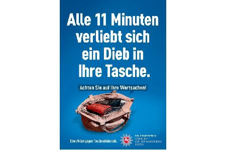 Plakat Taschendiebstähle Polizei Lüneburg Plakat Taschendiebstähle Polizei Lüneburg