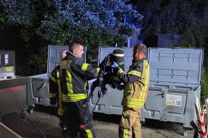 Auch das Einsatzstellenhygienemodul kam zum Einsatz.