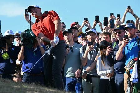 British Open: McIlroy spielt sich in die Spitzengruppe British Open: McIlroy spielt sich in die Spitzengruppe