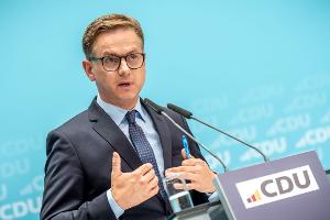 CDU-Generalsekretär Linnemann: "Wenn man die AfD stark machen will, soll man ruhig solche Interviews stören."