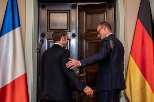 Merz und Macron sprachen in Berlin mehr als drei Stunden miteinander.