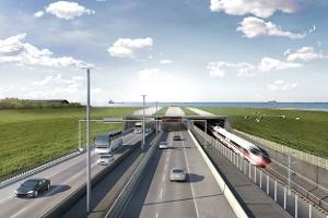 Fehmarnbelt Tunnel Einfahrt Puttgarden