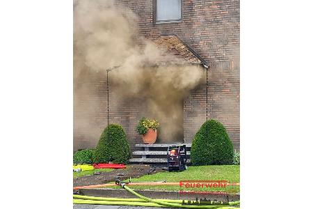 Keller- und Dachstuhlbrand, Recklinghausen, Wilhelmstraße, 27.07.2025, Feuerwehr Recklinghausen. Keller- und Dachstuhlbrand, Recklinghausen, Wilhelmstraße, 27.07.2025, Feuerwehr Recklinghausen.
